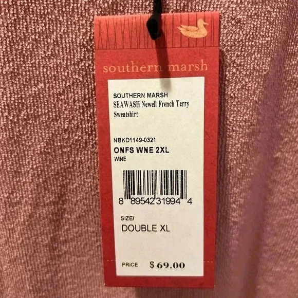 NWT MENS SOUTHERN MARSH TERRY PULLOVER XXL - Picture 4 of 10